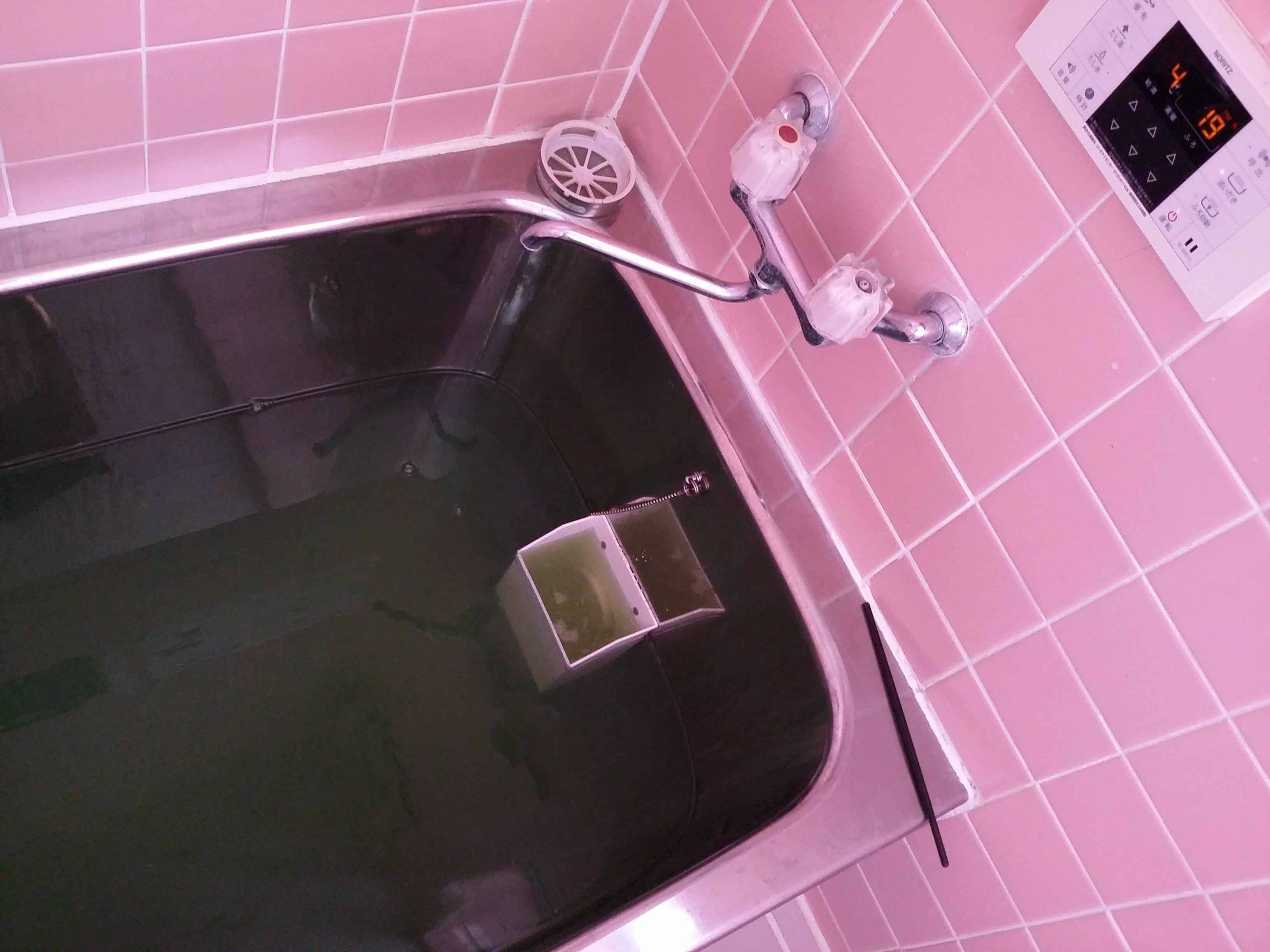 48℃で追い炊きし汚れが出ない 48℃で追い炊きし汚れが出ない
