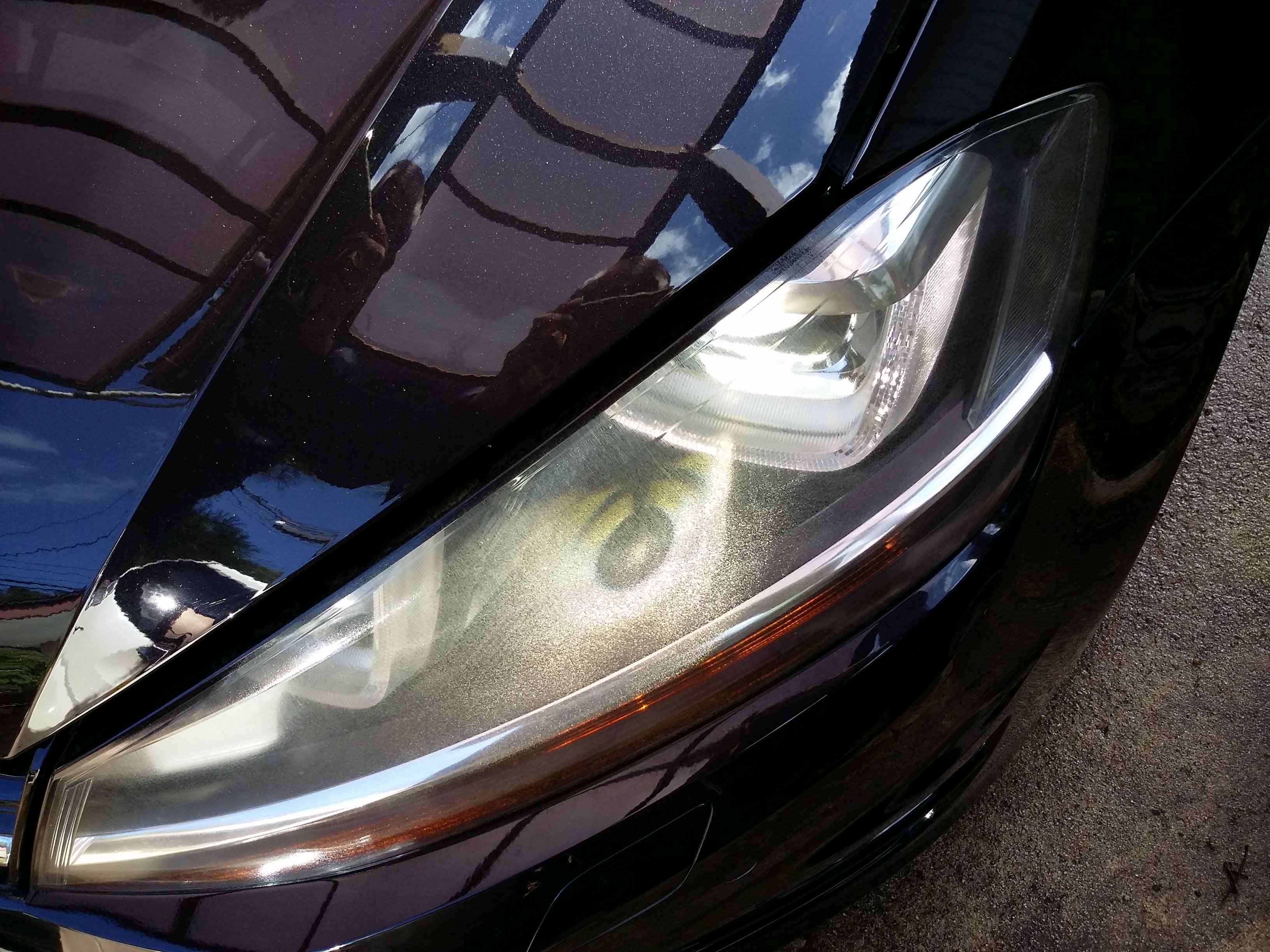 ゴルフ へッドライトリペア前