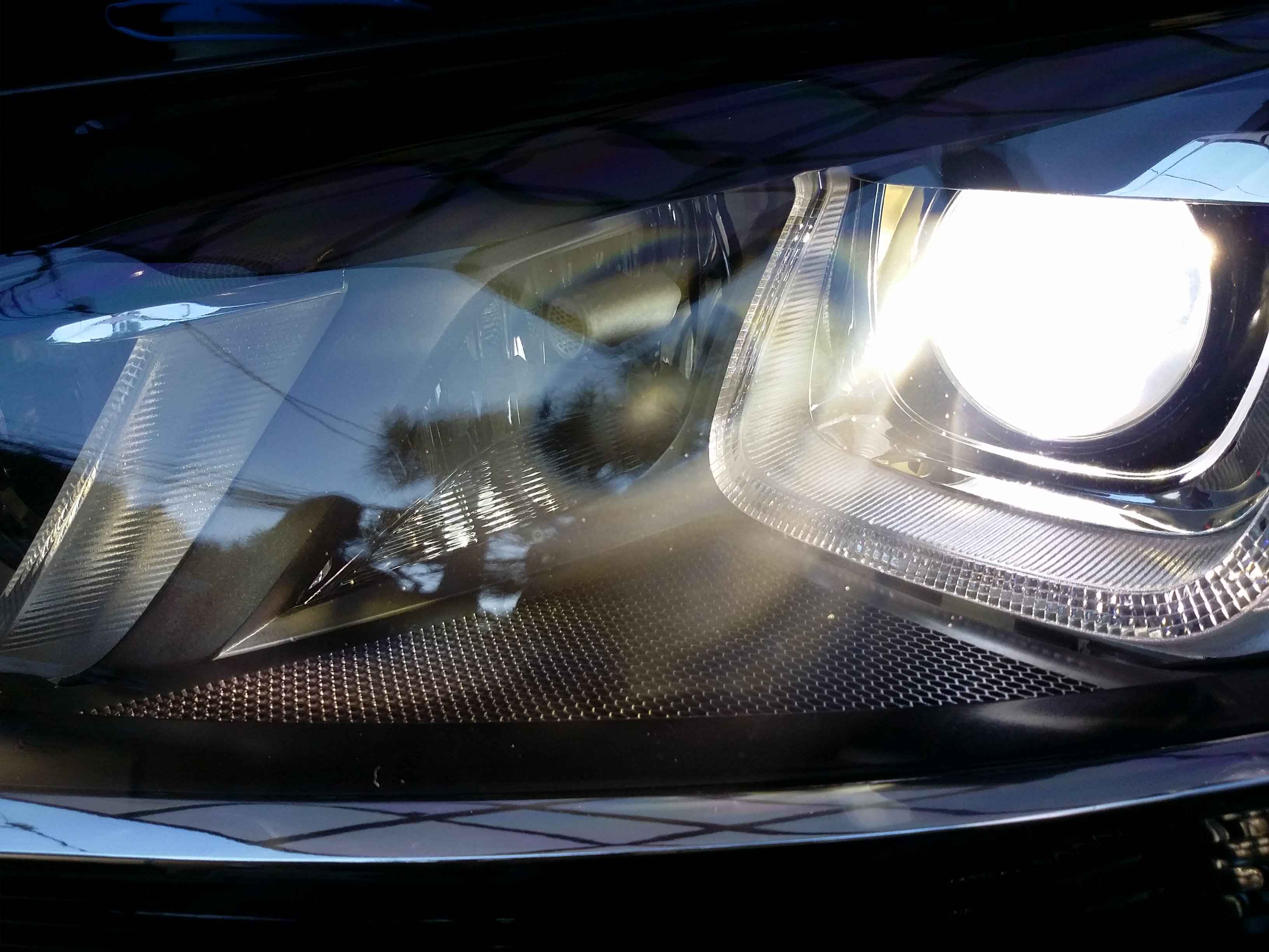 ゴルフ へッドライトリペア後