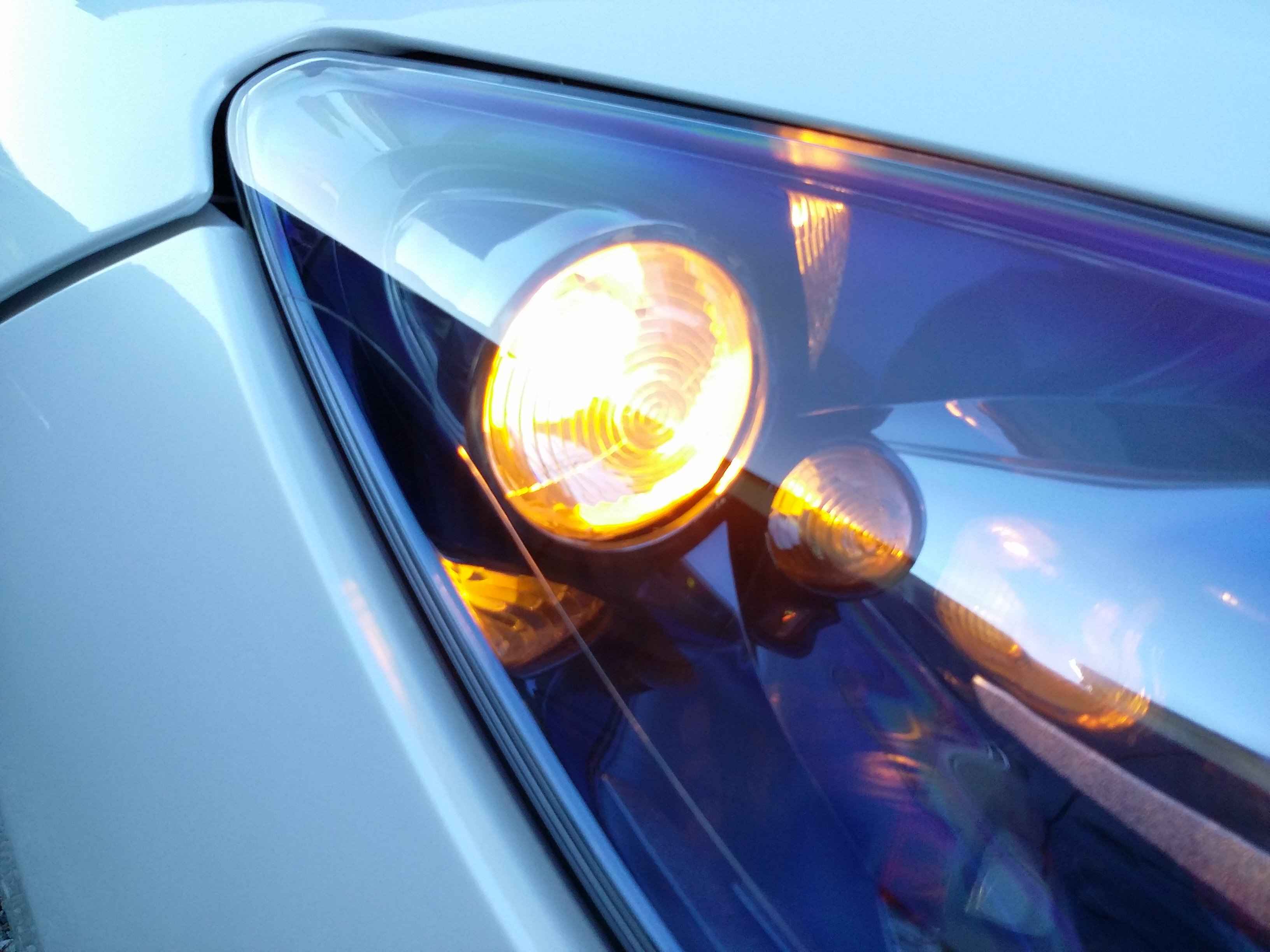 プジョー へッドライトリペア後